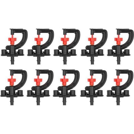 Kit 10x asperseur rotatif G avec support serre jardinAccessoire de haute qualité, durable et facile à utiliser, adapté à un (1/5)