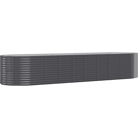 Maison Exclusive - Hochbeet Verzinkter Stahl 396x100x68 cm Anthra