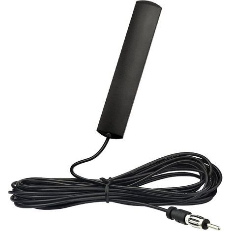 Antenne autoradio voiture FM AM avec câble 3m – Prise DIN – Compatible SUV, camion, Jeep – Amplificateur HD pour stéréo (1/5)