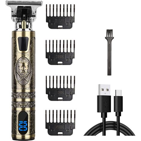 Tondeuse à cheveux professionnelle, tondeuse contour pour homme T9 Vintage Series (1/5)