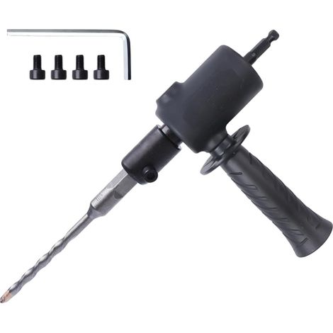 Einfach zu installierender, robuster und langlebiger Aufsatz für Schlagbohrmaschinen  Tragbarer Aufsatz für elektrische Bohrmaschinen zur Reparatur von Betonwänden und für diverse Projekte (1/5)