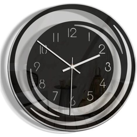 Modern Wall Clock, Wall Clocks for Living Room, 28cm Large Dial, No Ticking Noise, Silent for School, Wall Clock for Home, Wall Decor (1/3)