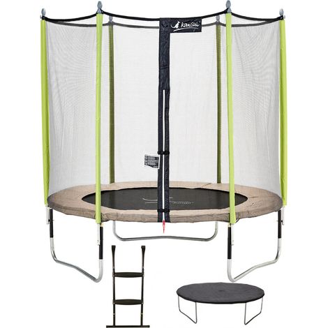 Trampoline KANGUI - JUMPI Ø 244‑250 cm – Enfant – Rebond Dynamique – Échelle & Bâche – Garantie 5 ans
