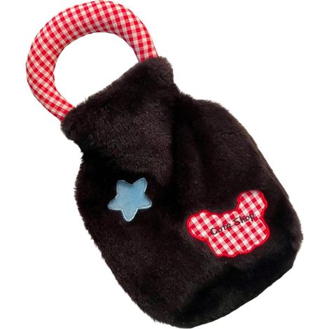 Bouillotte portable pour les mains et les pieds, coussin en polaire douce, facile à transporter, sac chauffant portable (1/5)