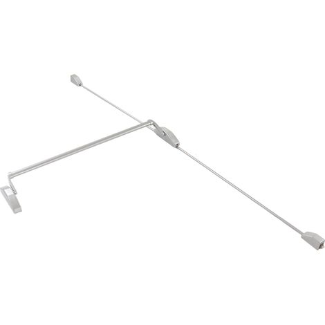 Verrou à tige de poussée, ouverture de porte facile, verrou de sécurité robuste à pression pour centre commercial et usine, double point de verrouillage (1/5)