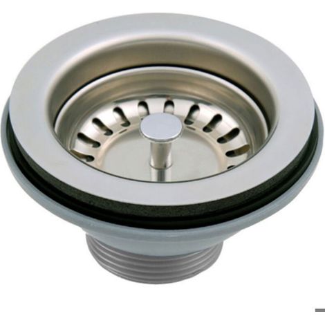 égouttoir de lavabo en acier inoxydable, filtre de bassin, déchet de cuisine fini, Kit de vidange de piège (1/5)