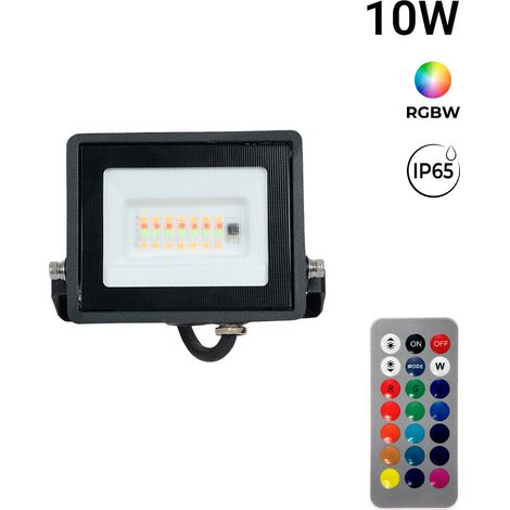 Proyector LED De Exterior - RGBCW - 10W - Mando A Distancia