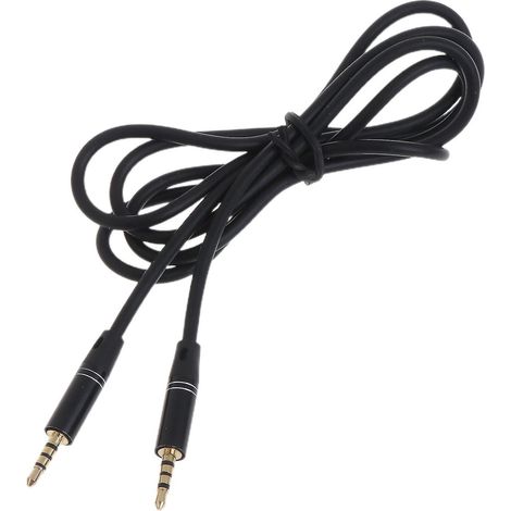 Câble audio stéréo plaqué or 2,5 mm, connecteurs mâle-mâle (1/4)