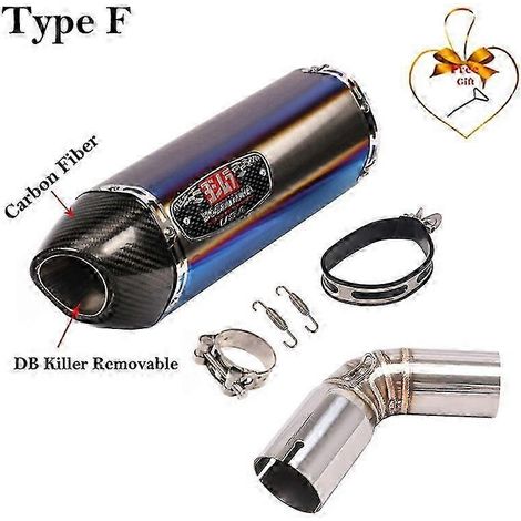 Silencieux d'échappement pour moto, tube intermédiaire, fibre de carbone, DB Killer, pour Suzuki V-Strom 1050 DL1050 1050 Yoshimura (Type F) (1/5)