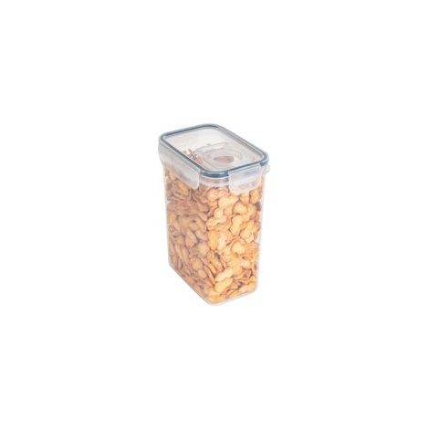 Boîtes de Rangement Hermétiques 2000ml, Transparentes et Empilables avec Couvercle, Résistantes à l'Humidité pour Garde-Manger (1/4)