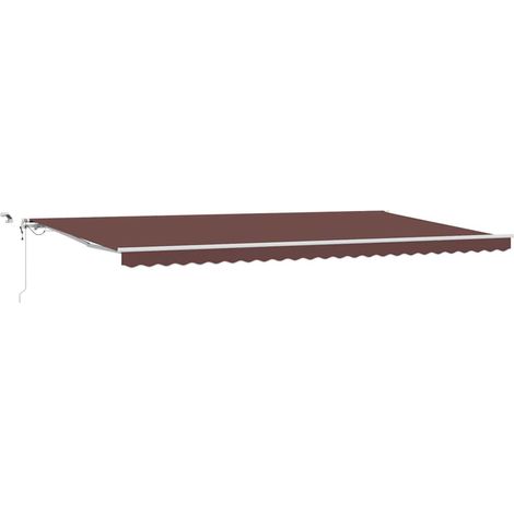 Maison Exclusive - Markise Automatisch mit LED Braun 600x300 cm
