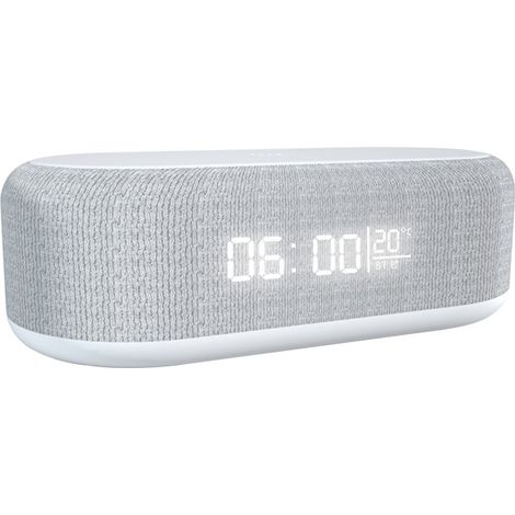 Radio-réveil Bluetooth - Haut-parleur Stéréo 10 W - Charge Sans Fil Rapide - Radio FM Intégrée - Lampe de Nuit 7 Couleurs - Affichage Réglable - Pour Chambre (1/5)