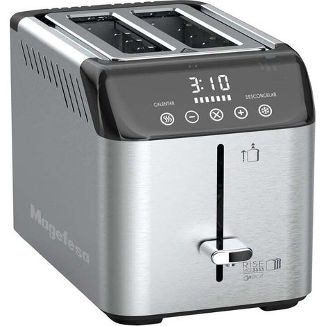 Tostador Magefesa MGF 3333 Rise Digital 850W 2 Ranuras Acero Inox