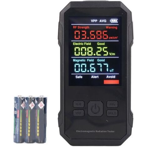 EMF Detecteur Portable 3 en 1 Détecteur Champ Électromagnétique EF RF MF pour Maison Bureau Inspections CEM Chasse aux Fantômes (1/5)