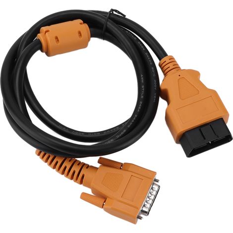 Câble extension OBD2 16 broches mâle vers femelle 152cm universel pour diagnostic auto, rallonge connecteur voiture, cordon adaptateur robuste (1/5)