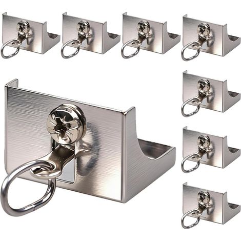 Embouts de tringle à rideaux, accessoires de butée silencieuse pour tringle à rideaux, installation de tringle à rideaux pour plafond et fenêtre (20 pièces) (1/5)