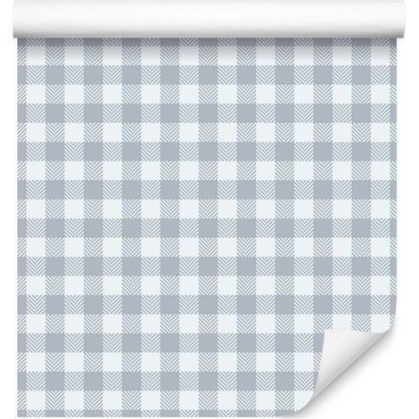 Papier peint à motifs gris clair, fond gris clair, 50 x 1000 cm (1/5)