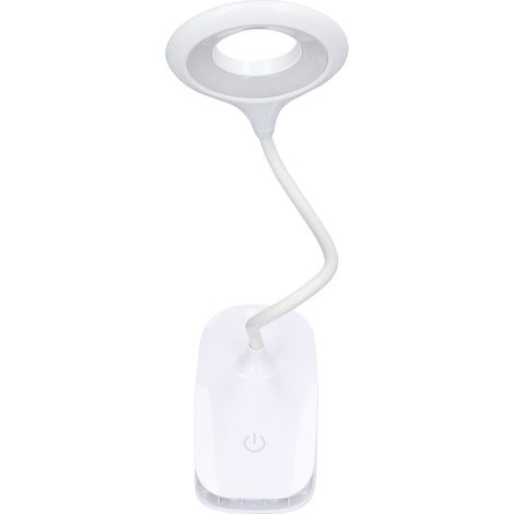 Faltbare, per USB aufladbare LED-Schreibtischlampe mit Touch-Steuerung, ideal zum Lernen und Arbeiten, mit Klemme, integriertem 1200-mAh-Akku, USB-Kabel im Lieferumfang enthalten, 3 berührungsempfindl (1/5)