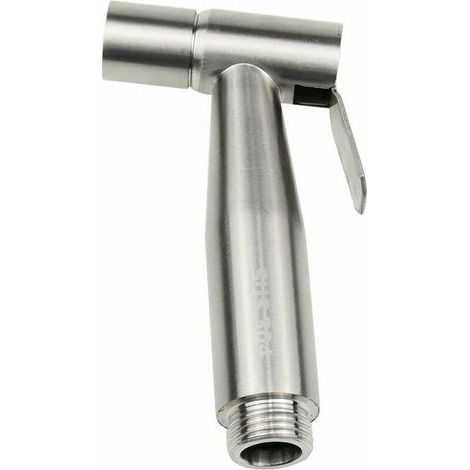 Stainless steel 304 bidet sprayer – hand shower for personal hygiene – easy, tool-free assembly – silver