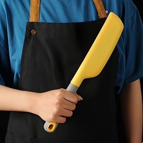 Grande spatule en silicone résistante à la chaleur, antiadhésive et souple. (1/5)