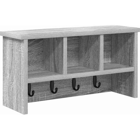 Maison Exclusive - Wandmontierter nachttisch Graues Sonoma 50 x 1