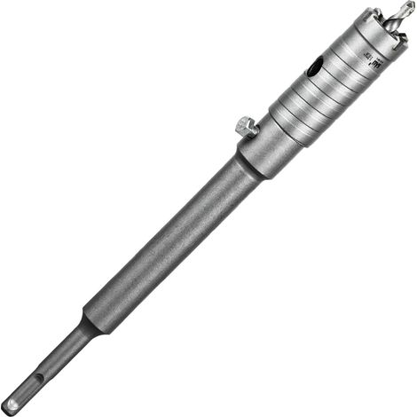 Scie Cloche Beton Couronne de Forage 30 mm SDS Plus M22 Filetage Couronne Carotteuse Foret Tige 220mm Foret Pour Scie Murale Set de Scies Cloche pour Maçonnerie Pierres Naturelles Grès Marbre (1/5)