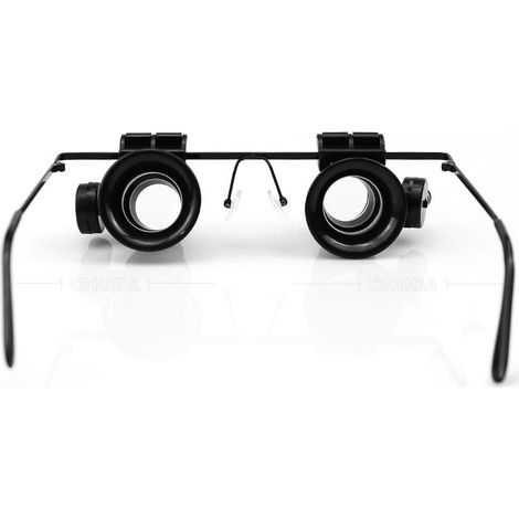 Lunettes Loupe, Lunettes De Réparation De Montres Professionnelles, Outil De Bijoutier Loupe 20xmagnifying, pour Le Commerce De Bijoux, Horlogerie, Photographie (1/5)