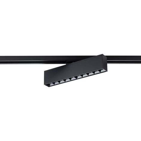 Lampe rail linéaire orientable LED 10W 4000K noir DPM (1/5)