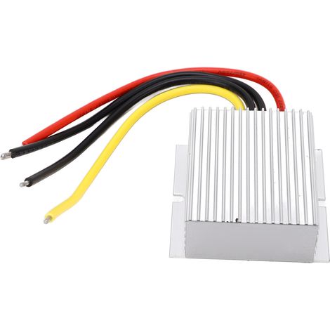 Régulateur de tension CC/CC 12V/24V / 9-36V vers 12V 10A, convertisseur de tension étanche pour véhicules et équipements hospitaliers (1/5)