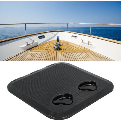 Trappe de pont d'entretien de navire noire 14,75" x 14,5" (NMRE2-370-375-01)