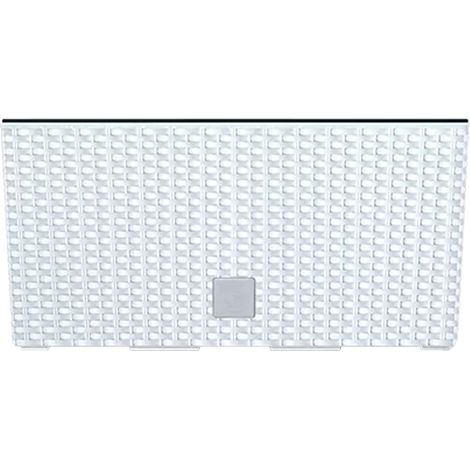 Jardinera para balcón RATO CASE , dimensiones 39,5x18,5x19,5 cm, color Blanco