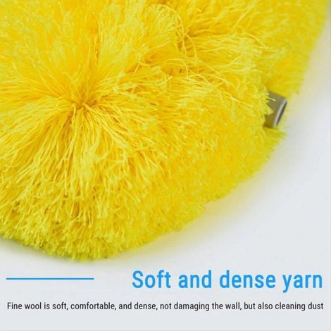 Nettoyeur de Ventilateur de Plafond Duster Duster Ventilateur de Plafond en Microfibre Duster avec Rallonge pour Meubles (1/5)