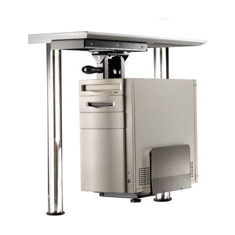 Roline Soporte CPU negro ajustable para escritorio