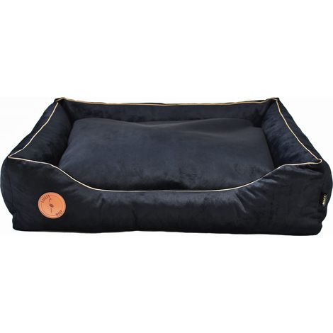 Caesar Sofa, schwarzer Samt, L - 95 cm x 80 cm (1/5)