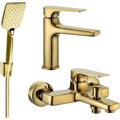 Mexen Lynx R62 set vasca da bagno, dorato - 745903R62-50 (1/4)