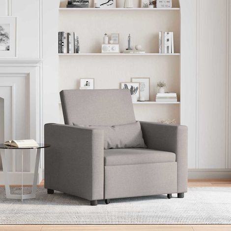 vidaXL Divano Letto Singolo con ruote Talpa 90 x 165 x 87 cm Tessuto (1/5)