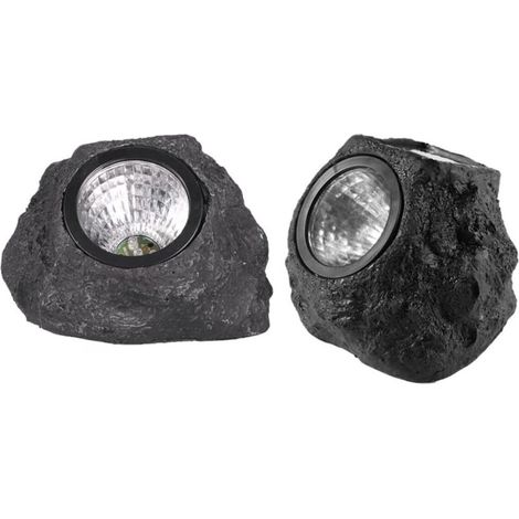 Lot de 2 lampes solaires décoratives étanches pour extérieur, idéales pour terrasse, jardin et aménagement paysager. (1/5)