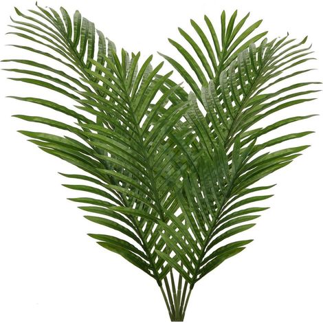 Briful Künstliche Palmwedel Kunstpflanze Set 6 Stück 31-45 cm Grün (1/5)