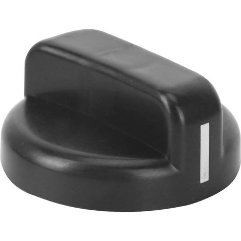 Lot de 6 boutons de commande en plastique noir pour cuisinière à gaz. (1/5)
