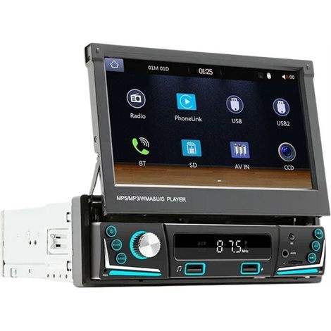 SWM 9606C-S Bluetooth MirrorLink Carplay USB Autorradio 1 DIN Negro