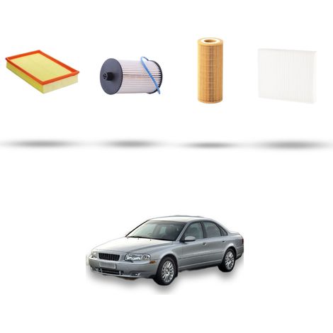 Kit tagliando 4 filtri compatibile con Volvo S80 2.4 D 96Kw dal 2001 al 2006 (1/5)