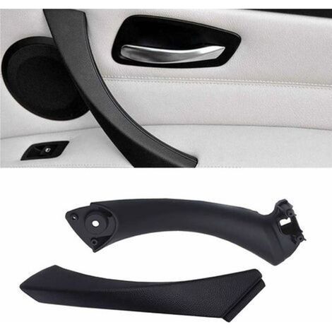 XEPHO Convient pour poignée de porte intérieure BMW Série 3 E90/E91/E92/E93, poignée de porte passager droite + couvercle extérieur (compatible avec Série 3 E90/E91 323 325 328 330 335).