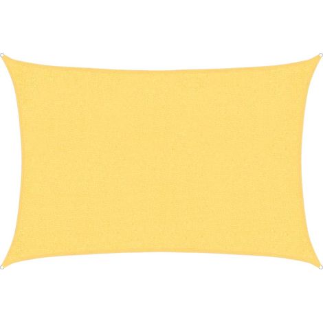 Voile d'ombrage  Voile de parasol 160 g/m² Beige 2x2,5 m PEHD