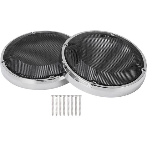 Grille de couverture en maille pour haut-parleur de moto, couvercle de sacoche, moteurs, accessoire Audio de remplacement pour Touring Glide 1983-2020, électroargentage