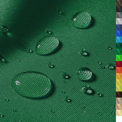 Tissu Polyester imperméable 300cm x 160cm 12.000 mm Colonne d'eau Couleur 13 Vert foncé Tissu Polyester 160cm Largeur au mètre imperméable EXTÉRIEUR