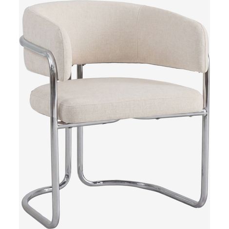 Set di 4 sedie da pranzo con braccioli imbottite e in ferro Zantria SKLUM            