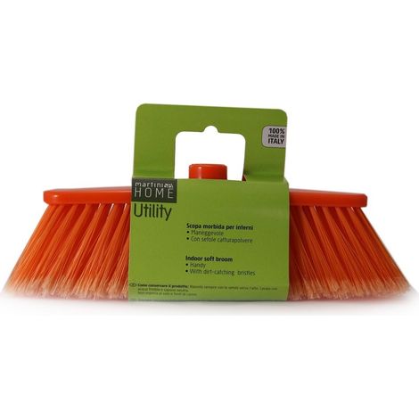 martini SPA - Home Utility - Scopa da interni con setole cattura polvere in polipropilene e fibre PVC/Pst, colori assortiti, 8x33x11 cm, 1 unità (1/3)