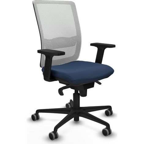 Chaise de bureau piqueras y crespo Haches blanc mesh simili cuir (1/2)