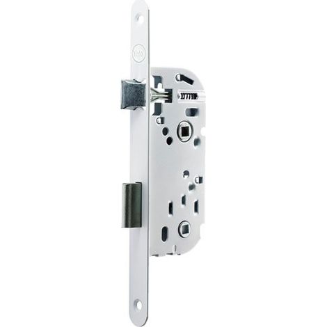 Cerradura empotrada de 135 mm con pestillo de caña de condena blanca - Yale