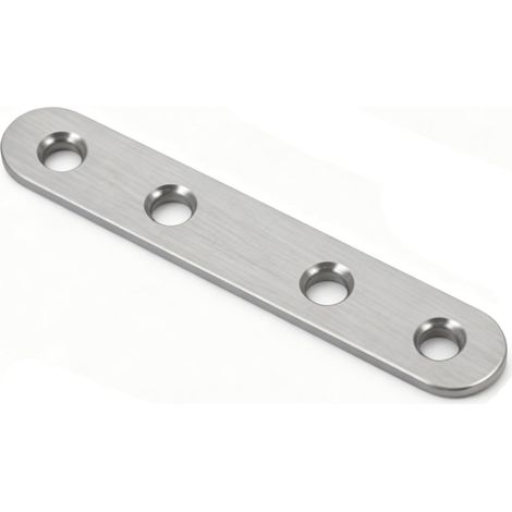 Juego de 20 escuadras de acero inoxidable de 180°, 76×16 mm, con tornillos, para muebles y marcos. (1/5)
